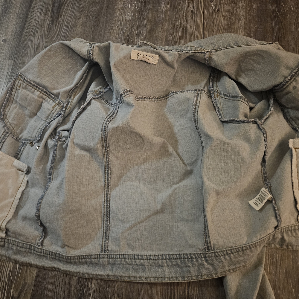 Denim Jacket with Colorful Patches - Picture 7 of 7